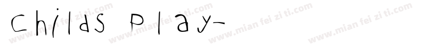 Childs Play字体转换